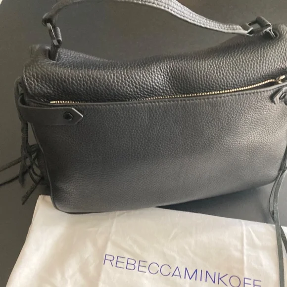Black leather Rebecca Minkoff satchel new w/o tag - Picture 2 of 12